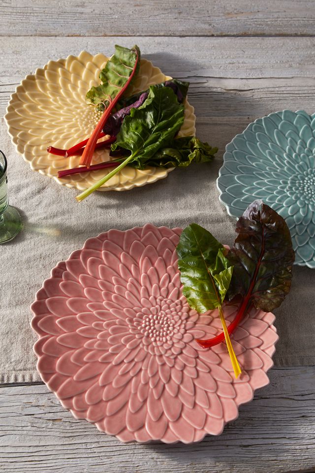 Flower Petal Ceramic Serving Platter #1