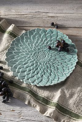 Flower Petal Ceramic Serving Platter