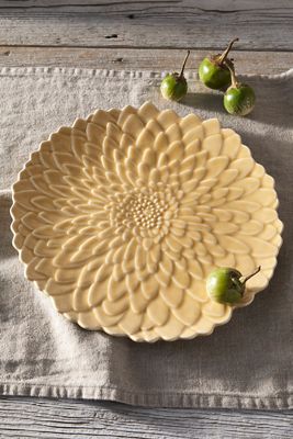 Flower Petal Ceramic Serving Platter