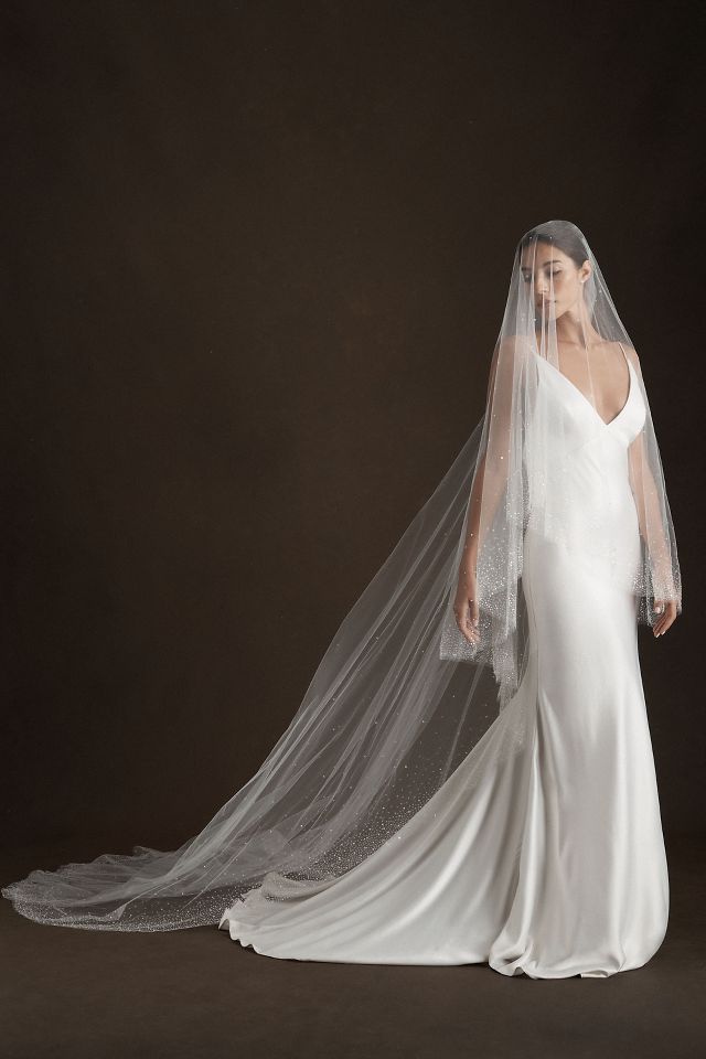 LS67/glitter veil/sparkle veil/ flower veil/chapel veil/custom veil