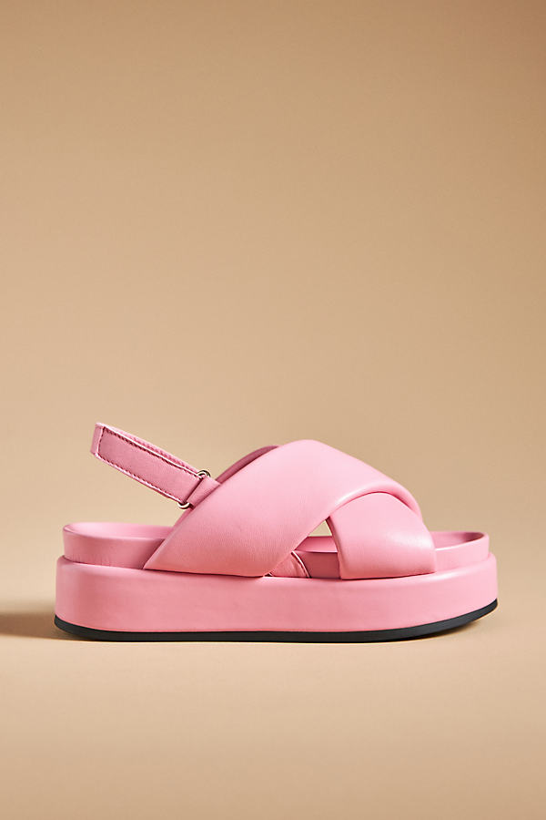 Silent D Pier Slingback Sandals In Pink