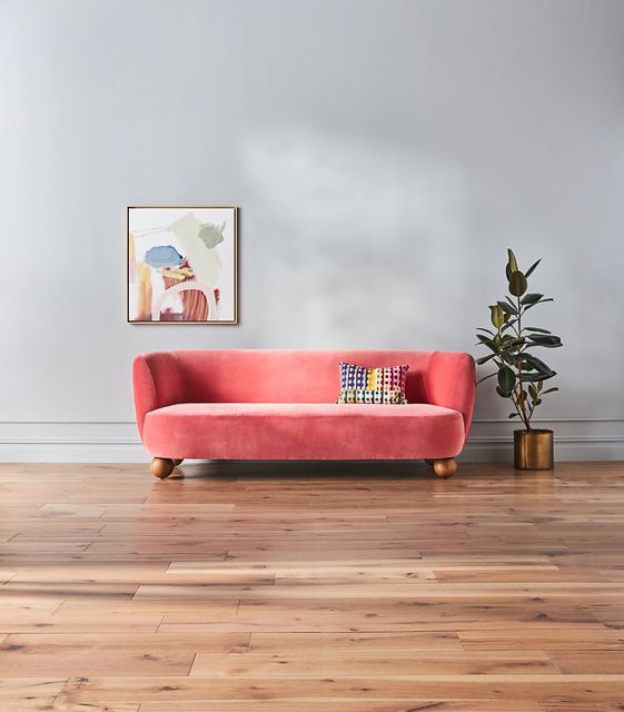 Anthropologie pink deals couch