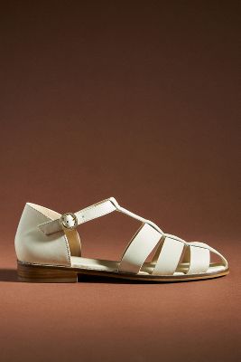 Shop Pilcro The Maris Fisherman Sandals By  In White