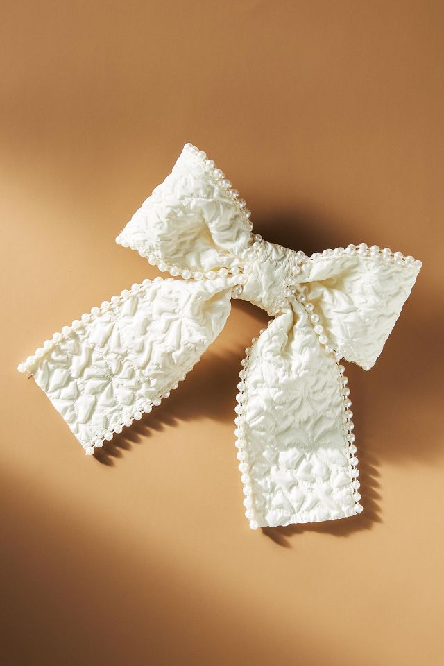 Pearl-embellished Hair Bows, Set of 2 by Anthropologie, Women's