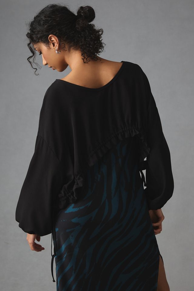 By Anthropologie Drawstring Crop Top #2