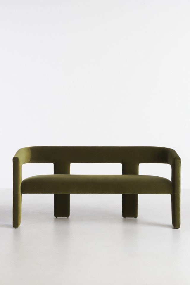 Valencia Velvet Effie Dining Bench #1