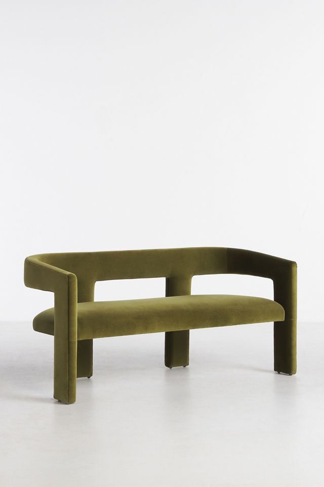 Valencia Velvet Effie Dining Bench #2