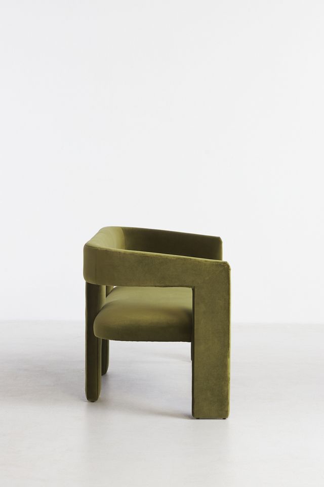 Valencia Velvet Effie Dining Bench #3