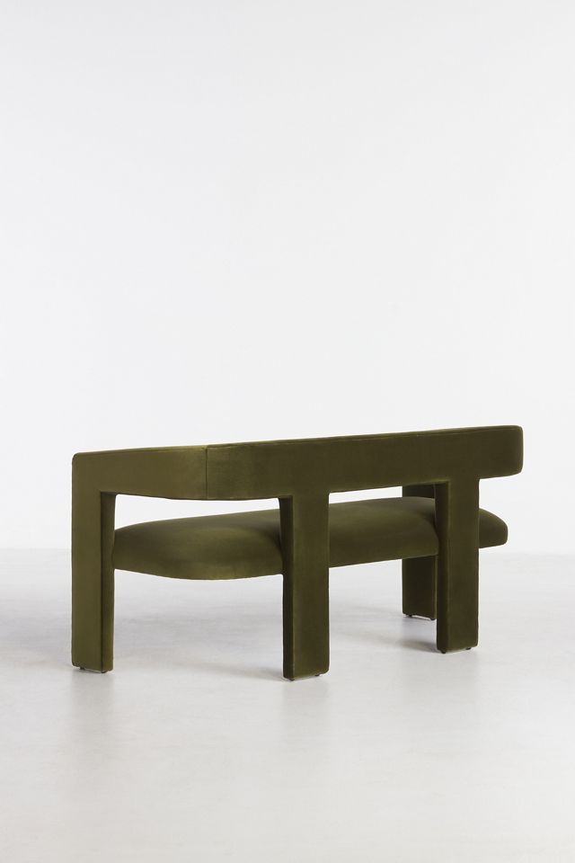 Valencia Velvet Effie Dining Bench #4