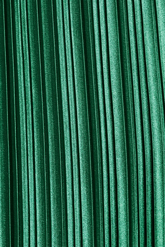 L'IDÉE Sirene Off-Shoulder Puff-Sleeve Pleated Midi Column Dress #4