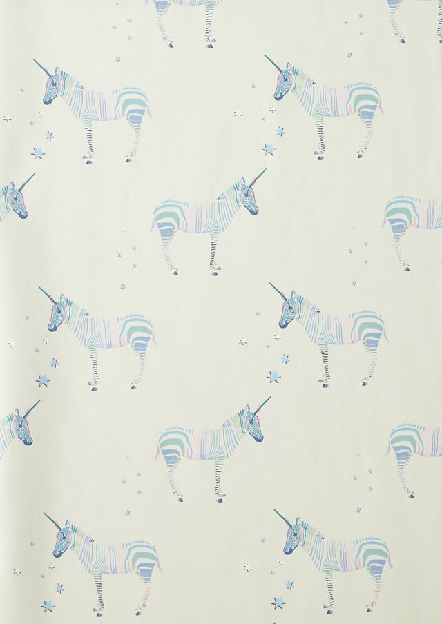 Milola Design Mr. Z. Zebra Safari Animal Magic Wallpaper