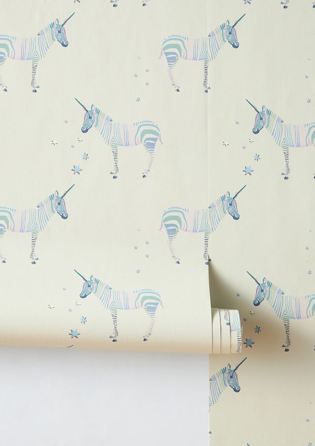 Milola Design Mr. Z. Zebra Safari Animal Magic Wallpaper