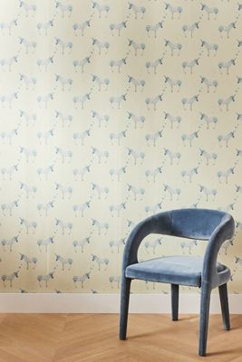 Milola Design Mr. Z. Zebra Safari Animal Magic Wallpaper