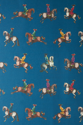 Milola Design Riding School Wallpaper In Blue