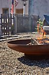 Weathering Steel Round Bowl Fire Pit #1
