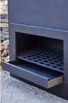 Weathering Steel Planed Outdoor Fireplace