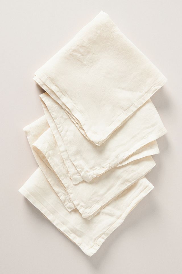 Edison Portuguese Linen Napkins, Set of 4