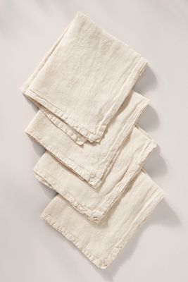 Edison Portuguese Linen Napkins, Set of 4