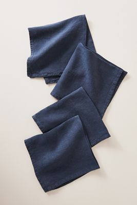 Edison Portuguese Linen Napkins, Set of 4