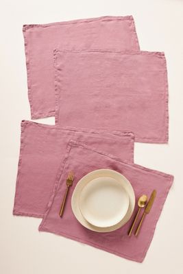 Edison Portuguese Linen Placemats, Set of 4