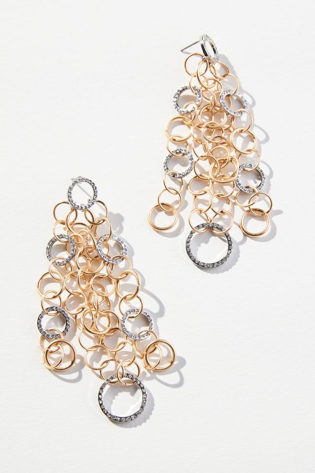 ChainLink Chandelier Earrings Anthropologie