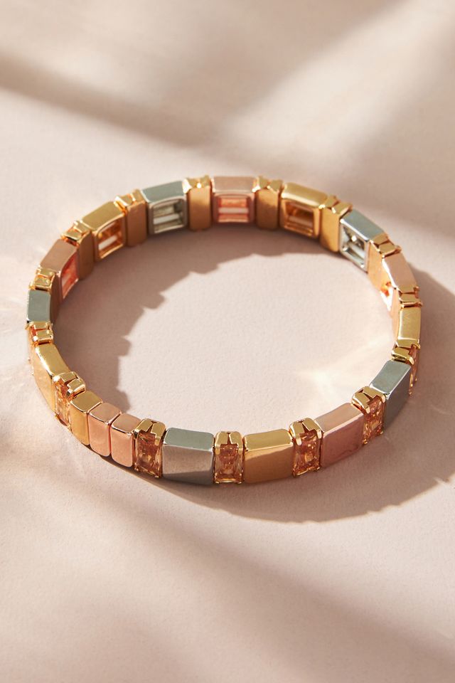Multi-Color Chicklet Bracelet #4