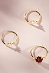 Set of Three Stackable Birthstone Rings #1
