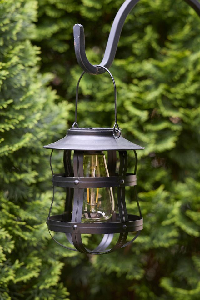 Caged Metal Solar Lantern #1