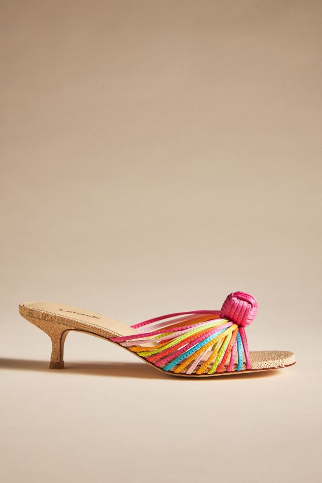 Rainbow store kitten heels