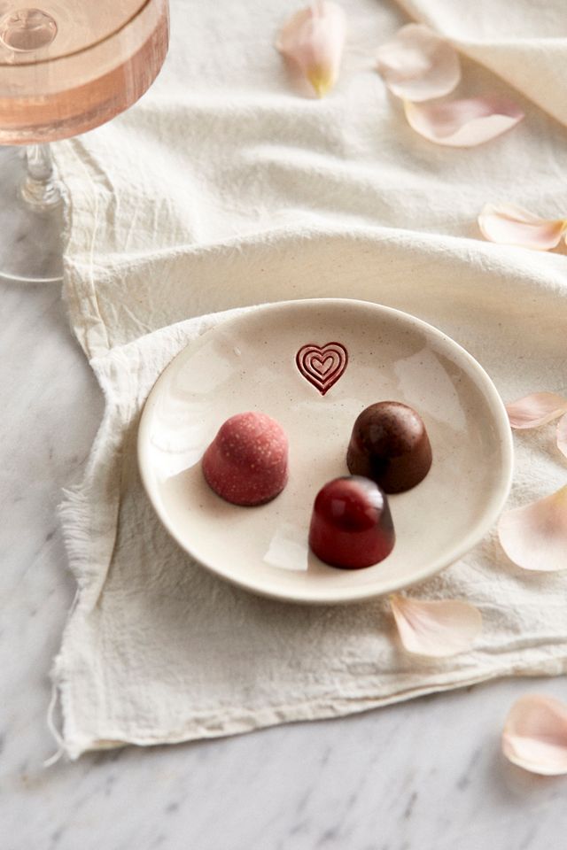 Ring of Hearts Ceramic Dish