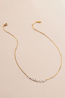 Delicate Floating Crystals Necklace