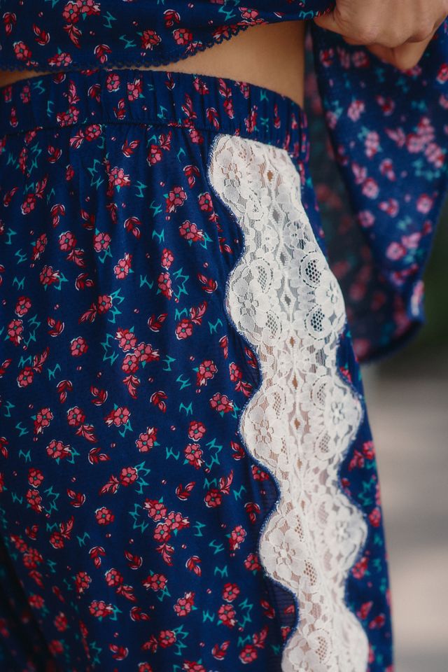 By Anthropologie Lace Sleep Pants #7