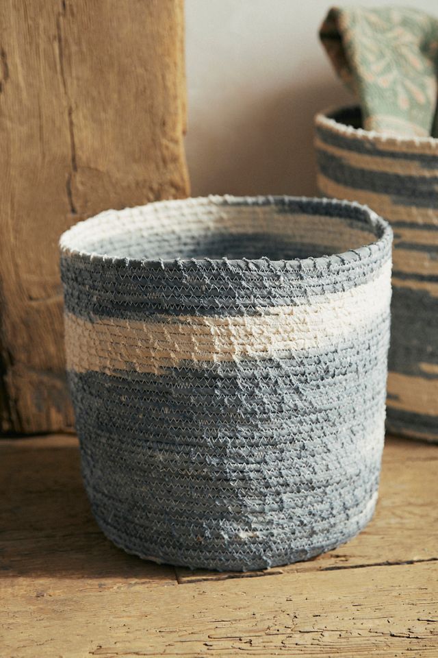 Blue Woven Cotton Basket Terrain