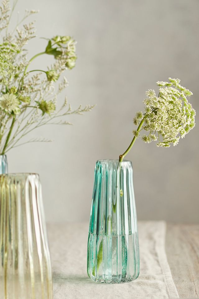 Fluted Glass Vase