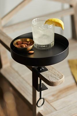 Iron Serving Tray with Clamp