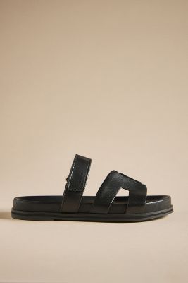 Bibi Lou Cutout Slide Sandals In Black