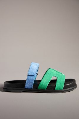 Bibi Lou Cutout Slide Sandals In Multicolor