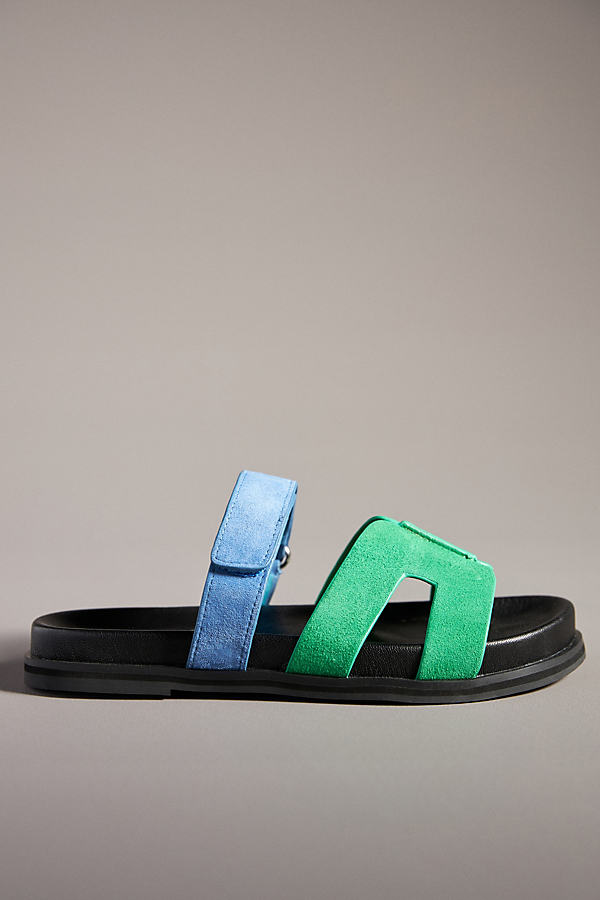 Bibi Lou Cutout Slide Sandals In Multicolor