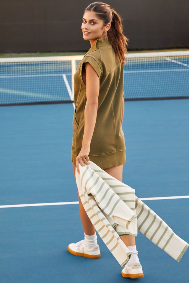 Daily Practice by Anthropologie Meru Zip-Front Mini Dress #5