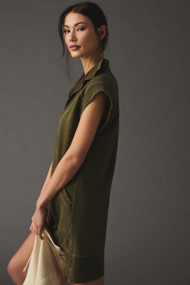 Daily Practice by Anthropologie Meru Zip-Front Mini Dress #1