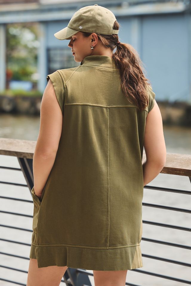 Daily Practice by Anthropologie Meru Zip-Front Mini Dress #8