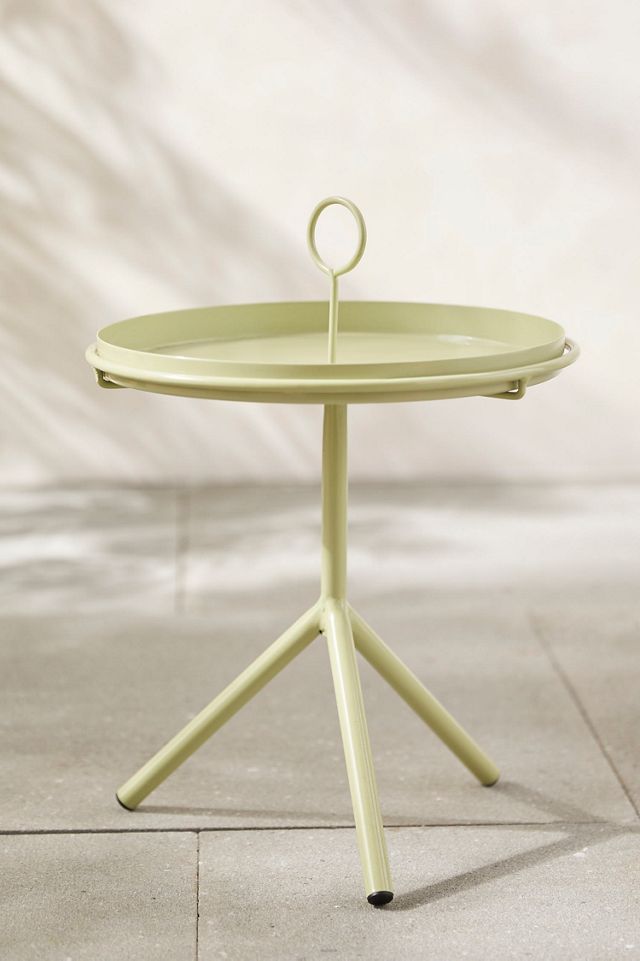 Colorful Iron Side Table with Tray Top #1
