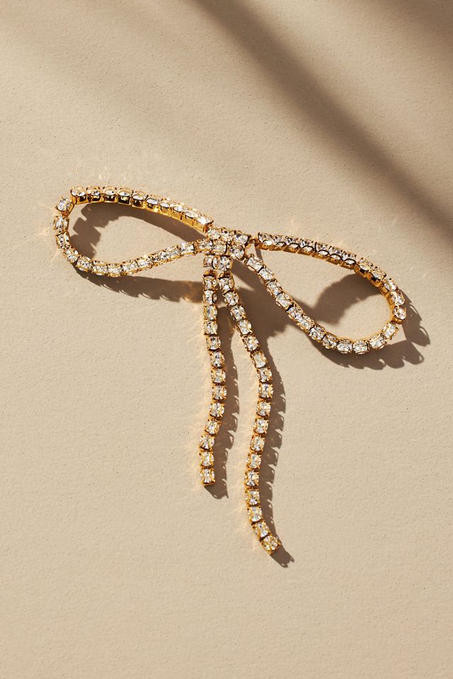 Crystal Bow Earrings #1