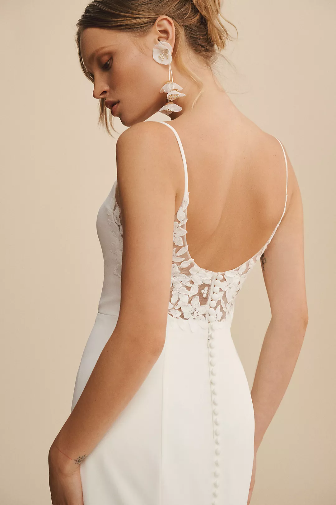 Jenny by Jenny Yoo Caleb Matte Crepe Fit & Flare Wedding Gown