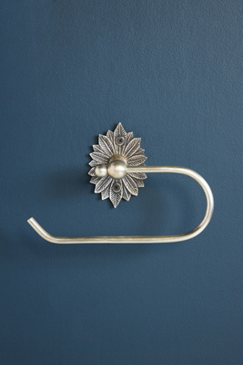 Anthropologie Demeter Toilet Paper Holder In Silver