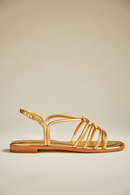 schutz strappy flat sandals