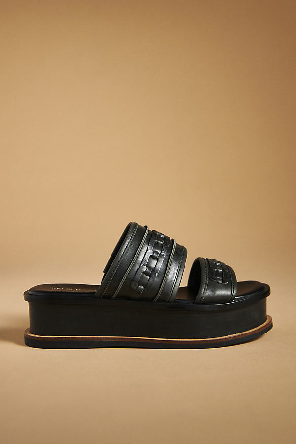 Kelsi Dagger Brooklyn Drift Slide Sandals In Black