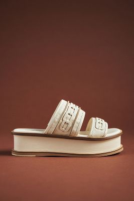 Kelsi Dagger Brooklyn Drift Slide Sandals In White