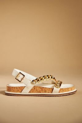 Kelsi Dagger Brooklyn Slingback Sandals In White