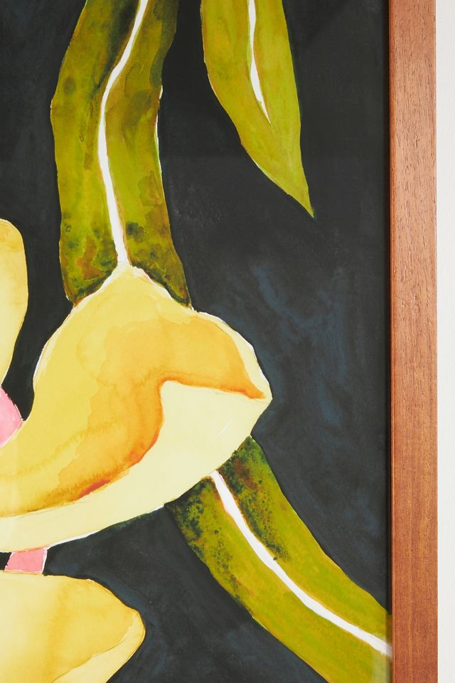 Buttercup on Indigo Wall Art #1